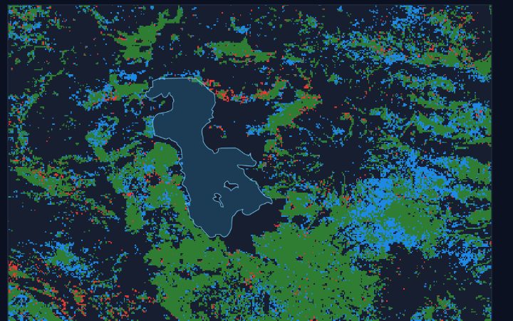 Example output of Global Cropland Dynamics, 2003–2019